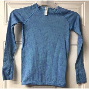 Ivivva by Lululemon Girls Swiftly Fly Tech Seamless Long Sleeve Shirt Size 10